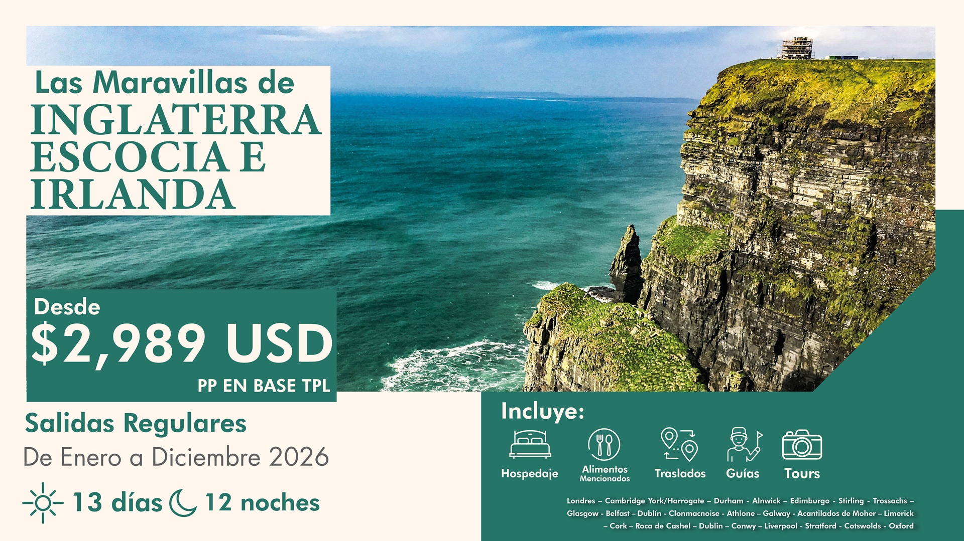 Maravillas de Inglaterra, Escocia e Irlanda