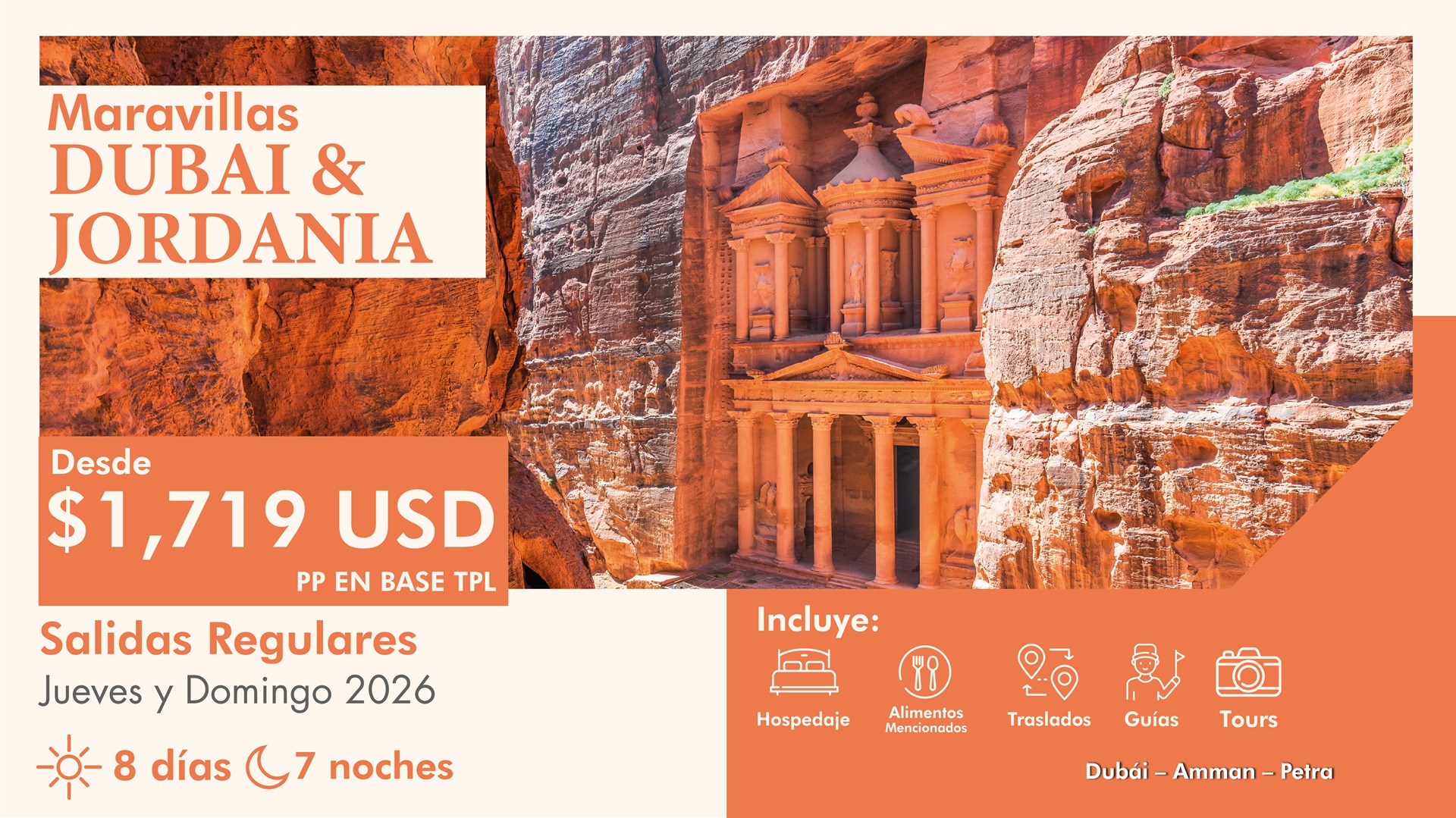 Maravillas de Dubái y Jordania