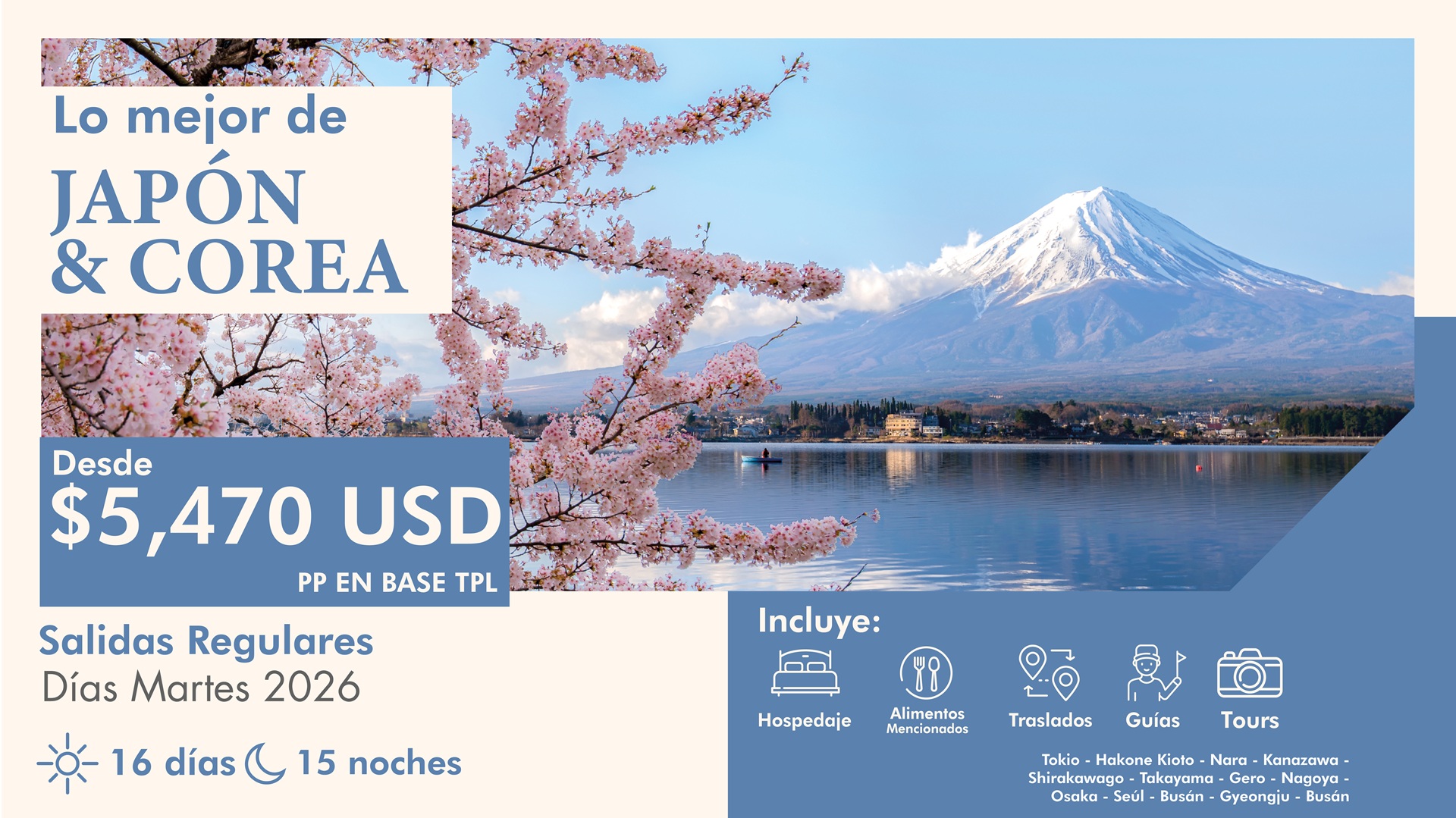 Lo mejor de Japón y Corea